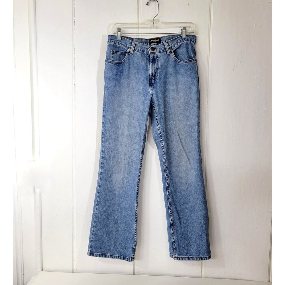 Eddie Bauer Straight Leg Light Wash Classic Jeans - Picture 1 of 6